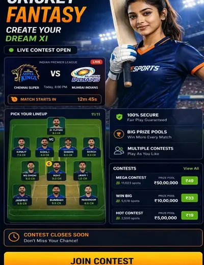 Goexch9 (go exch 9 download) fantasy cricket & matchday visual 3